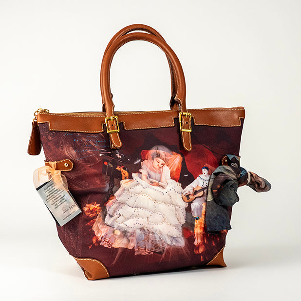Petticoat Girl Face - Petticoat Girl, Poirot - Lift Large Handbag