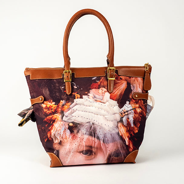 Petticoat Girl Face - Petticoat Girl, Poirot - Lift Large Handbag