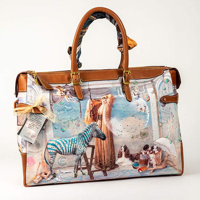 Lady, Zebra, Dogs - Degas in Studio - Overture Overnight Bag