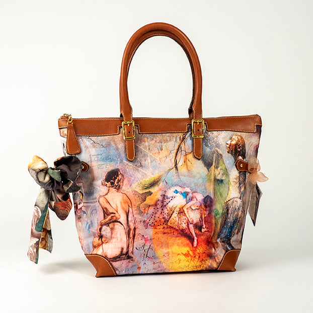 2 Ballerinas - Degas in Studio - Lift Large Handbag